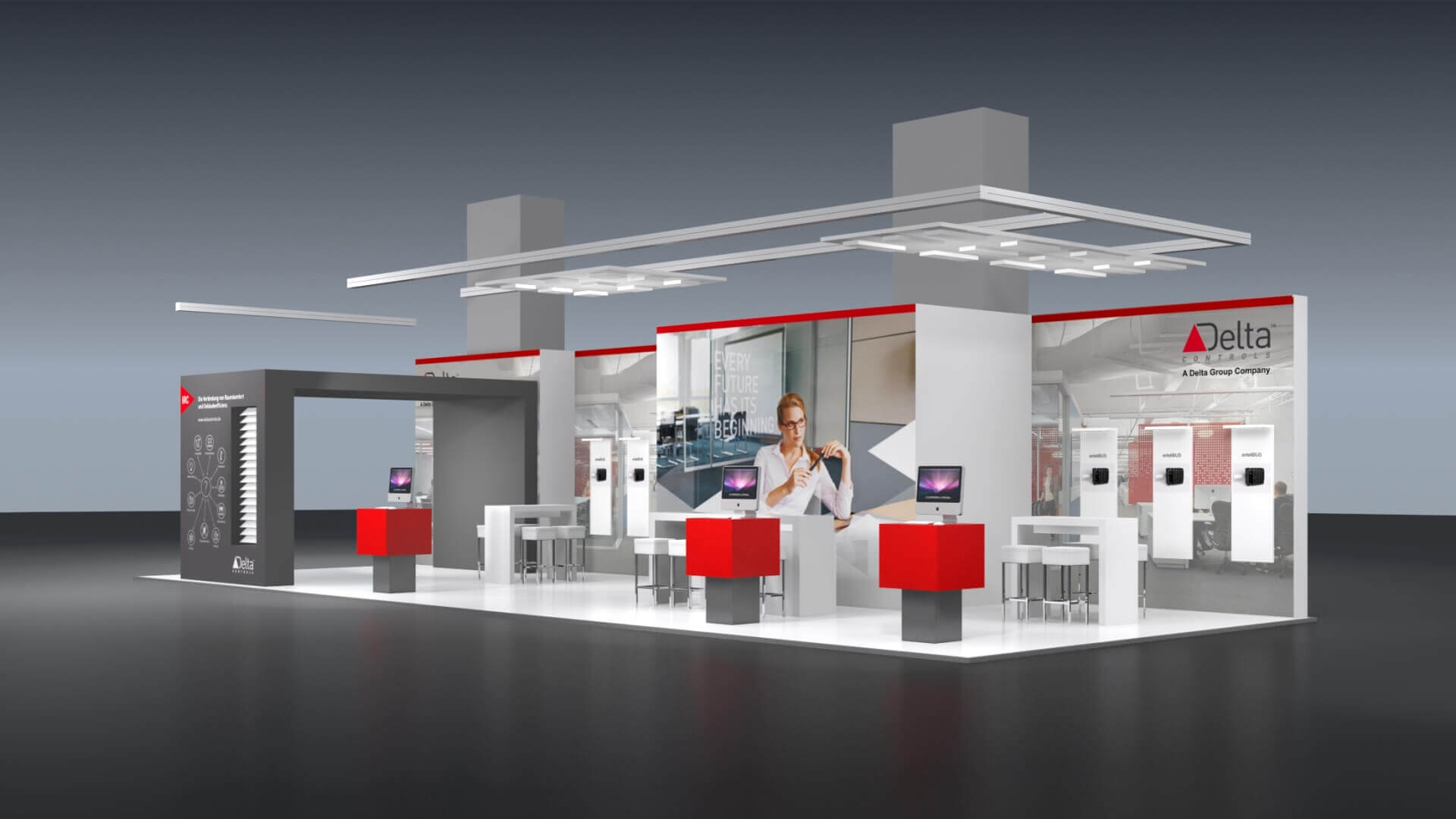 Delta CONTROL Messestand auf Light + Building