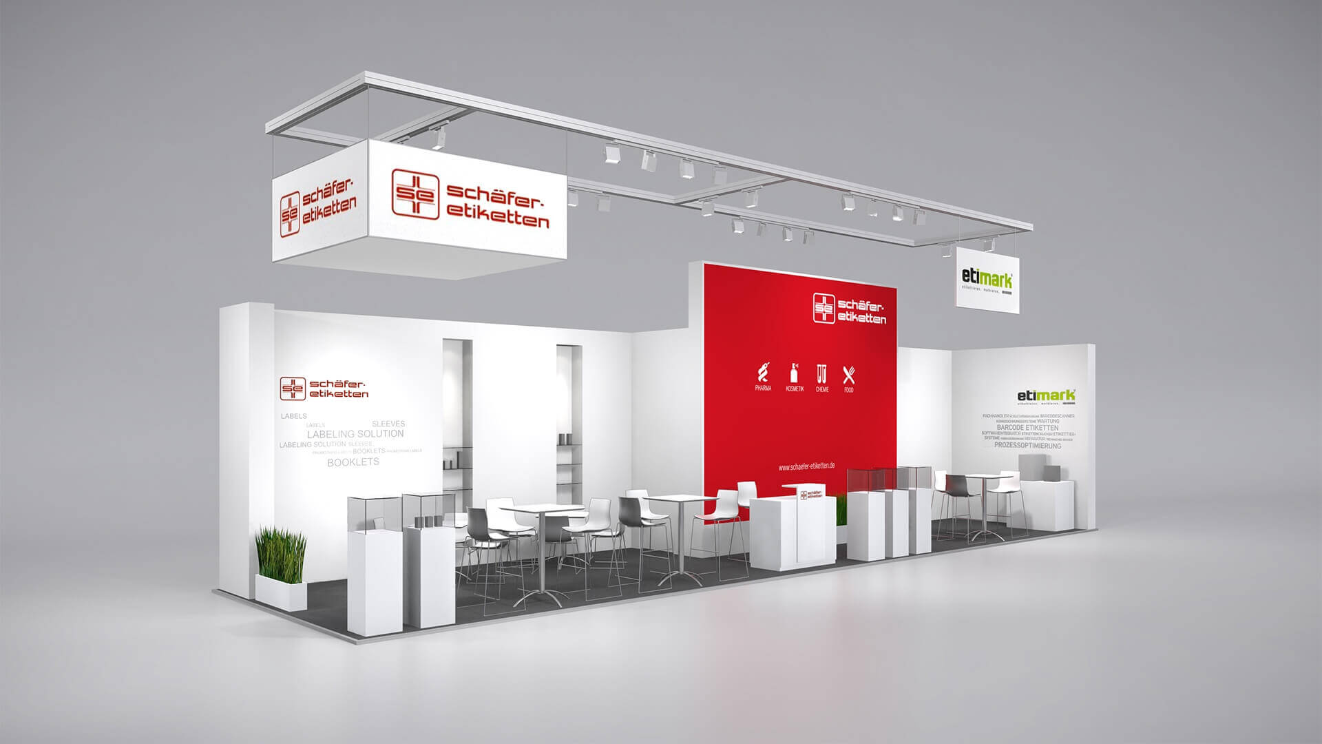 schäfer etiketten Messestand auf Interpack